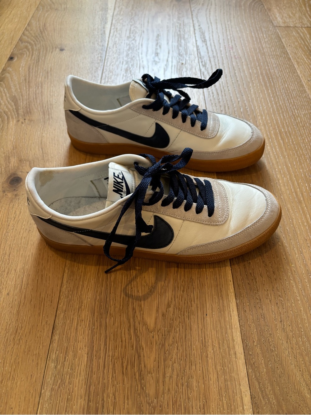 Men’s Nike Killshot shoes, Sail/Gum Yellow/Midnight Navy, 9.5 - Picture 4 of 8